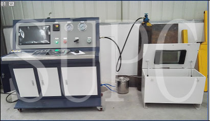 軸承座冷水道水壓試驗機|冷卻水道壓力測試臺|冷卻管水壓機